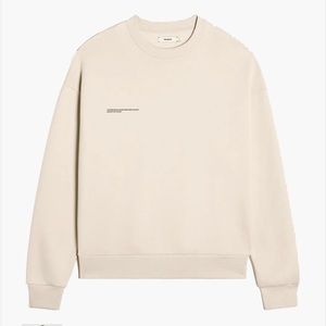 Pangaia Recycled Lightweight Cotton Sweatshirt Sand